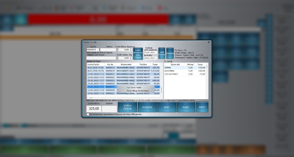 ARAZPOS FINDIK ekran görüntüsü